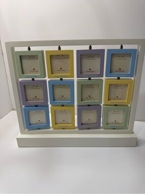 Red Envelope Pastel Monthly Photo Frame Display Keepsake Spinning Photos